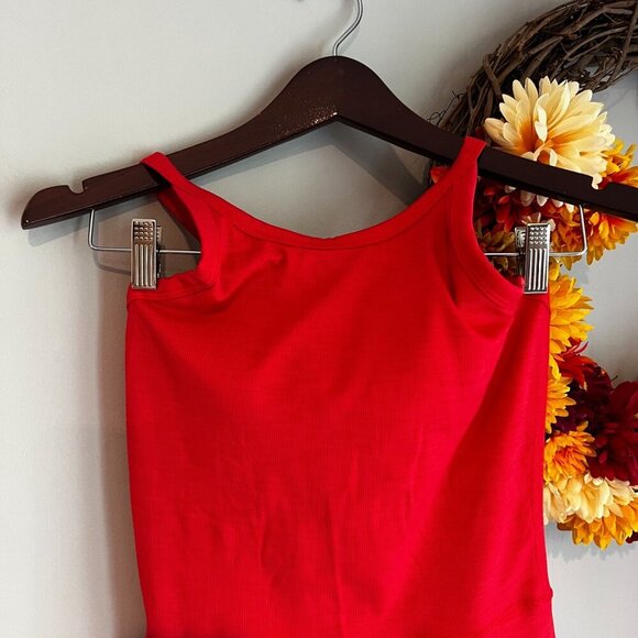 Prana Womens Becksa Shortie Athletic Romper MEDIUM Carmine Red Heather - Picture 3 of 10